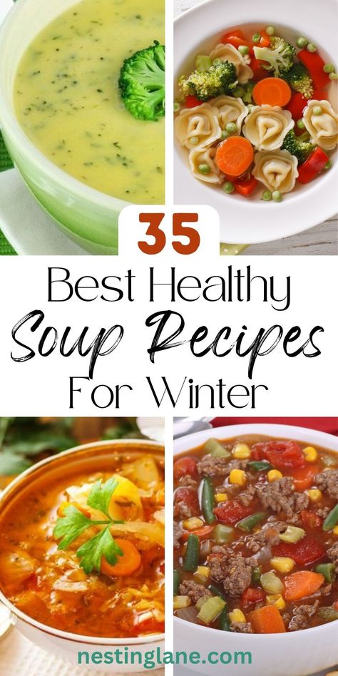 Comfort Soup Recipes Healthy, Soothing Soup Recipes, Healthy Soup Crockpot Recipes, Easy Soup Recipes Crockpot Healthy, Heathly Soups, Soup Recipes Light, Healthy Easy Soups, Healthy Stews And Soups, Healthy Dinner Winter