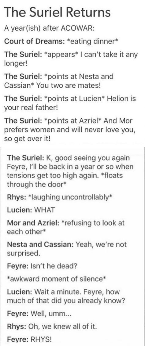 Suriel Acotar Quotes, Acotar The Suriel, Feyre And Suriel Acotar, Acotar Series Fanart, Suriel Acotar Funny, The Suriel Acomaf, Feyre And The Suriel, Acotar Suriel Art, Acotar Tumblr