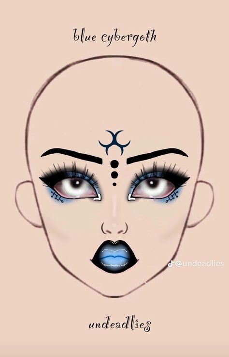 Cybergoth Makeup, Liner Ideas, Goth Makeup Looks, Goth Eye Makeup, Funky Makeup, Anime Eye Makeup, Punk Makeup, Makeup Drawing, Cute Eye Makeup