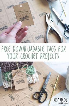 Best Free Printables for Crafts - Tags For Handmade Items - Quotes, Templates, Paper Projects and Cards, DIY Gifts Cards, Stickers and Wall Art You Can Print At Home - Use These Fun Do It Yourself Template and Craft Ideas for Your Next Craft Projects - Cute Arts and Crafts Ideas for Kids and Adults to Make on Printer / Printable http://diyjoy.com/best-free-printables-crafts Diy Product Tags For Handmade Items, Tag For Crochet Items, How To Make Tags For Crafts, Handmade Price Tags Ideas, Homemade Tags And Labels, How To Package Crochet Items, Packaging Handmade Items, Price Tags For Craft Shows Free Printable, Crochet Labels Free Printable Tags