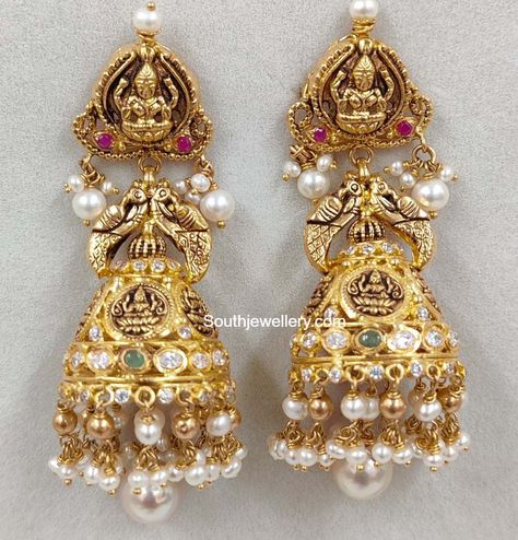 Buttalu Designs Gold, Buttalu Designs, Gold Buttalu, Pretty Gold Necklaces, Temple Jewellery Earrings, Small Earrings Gold, 22 Carat Gold Jewellery, Wedding Jewelry Sets Bridal Jewellery, Gold Jewelry Outfits