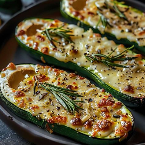 Zucchini Steaks, Sides For Steak, Zucchini Health Benefits, Garlic Zucchini, Zucchini Casserole Recipes, Zucchini Cheese, Man Recipes, Keto Zucchini, Healthy Gourmet