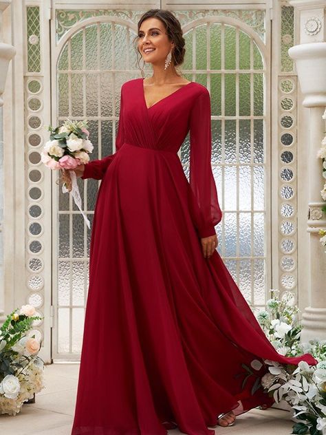 Modern Dans, Red Bridesmaid, Custom Bridesmaid Dress, Dresses Quinceanera, Evening Dresses Cocktail, Bridesmaid Dresses Online, Junior Bridesmaid Dresses, Handmade Dresses, Chiffon Bridesmaid