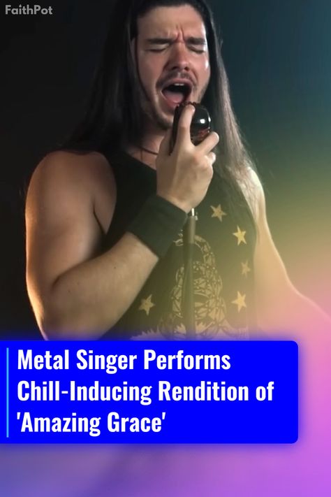 When a heavy metal singer sings 'Amazing Grace' - This is truly incredible. Metal Love Songs, Christian Songs List, Amazing Grace Guitar Chords, Metal Singer, Christian Song Quotes, Amazing Grace Song, Amazing Grace Sheet Music, Tears In Heaven, Christian Song Lyrics