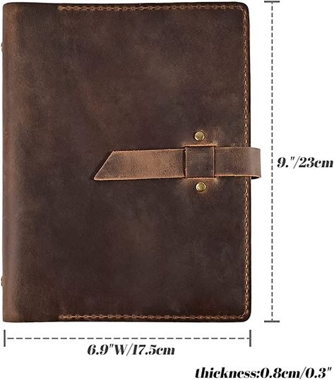 Amazon.com : [wowlomo] Premium Leather A5 Writing Pad - Refillable Notebook Cover, Handmade Vintage Leather Notepad Holder, Notebook Portfolio Organizer for 5x8 Notebooks Men|Women|Planner|Gift : Office Products Refillable Notebook, Leather Notepad, Planner Gift, Writing Pad, Notebook Cover, Vintage Leather, Notebook, Portfolio, Writing