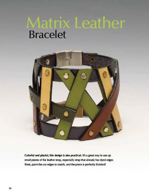 Leather Working Projects, Tracy Porter, Journal Jewelry, Diy Leather Bracelet, Leather Jewels, Jewelry Editorial, Leather Jewellery, Jewelry Board, Leather Carving