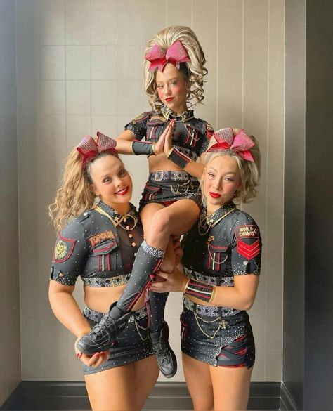 Cheerleading Outfits Competition, Comp Cheer Uniforms, Cheer Comp Hair, Tglc Cheer 2023, All Star Cheer Poses, Cheer Uniforms All Star, All Star Cheer Pictures, Funny Cheer Quotes, Cheer Conditioning