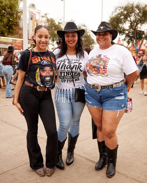 A Western renaissance is upon us again thanks to a crop of labels and A-listers who have made cowboy boots their signature. Whether you're looking to the Houston Livestock Show and Rodeo or to the Texan boots @pharrell sent down his @louisvuitton men's runway back in January, head to the link in our bio to shop the shoe that is both rodeo-ready and street style-approved. Photographed by @nneomaluxe Houston Livestock Show And Rodeo, Texan Boots, Livestock Show, Cowgirl Style Outfits, Rodeo Outfits, Cowgirl Style, Style Outfits, Rodeo, Cowboy Boots