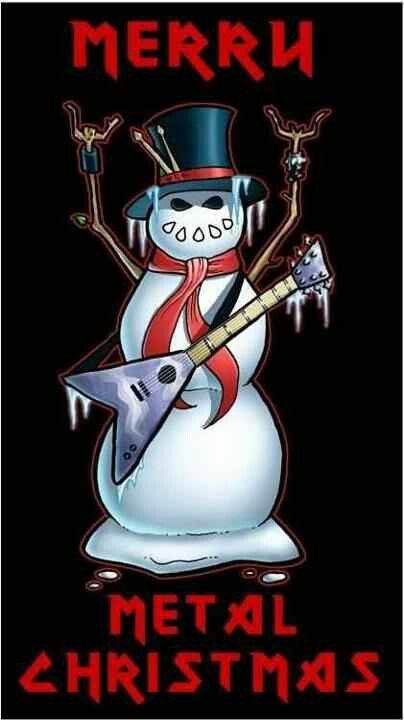 Merry Metal Christmas! Heavy Metal Christmas, Nita Strauss, Scary Christmas, Christmas Horror, Gothic Christmas, Merry Christmas Gif, Heavy Metal Art, Creepy Christmas, Dark Christmas