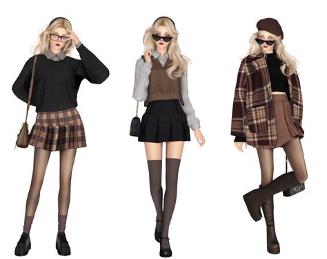 Dark Academia Lookbook #3 Sims 4 Cc Clothes Academia, Sims 4 Messenger Bag Cc, Sims 4 Hermione Granger, Sims 4 Academia Clothes, The Sims 4 Cc Clothing Dark Academia, Sims 4 Cc Plaid Pants, Sims 4 Cc Clothes Light Academia, Sims 4 Dark Academia Clothes, Sims 4 Women Outfits