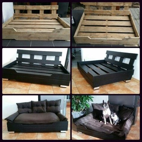 Diy Dream Catcher, Pallet Dog Beds, Dog Bedroom, Dog Bed Modern, Diy Lampe, Dog House Diy, Diy Dog Bed, Diy Website, Dog Rooms