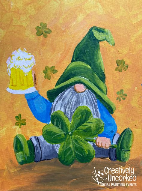 St Patricks Paintings On Canvas, At Patrick’s Day Painting, St Patrick’s Day Canvas Painting, Irish Painting Ideas, St Patricks Day Painting Ideas On Canvas, St Patrick’s Day Paintings, March Painting Ideas, St Patrick’s Day Art, St Patrick's Day Painting