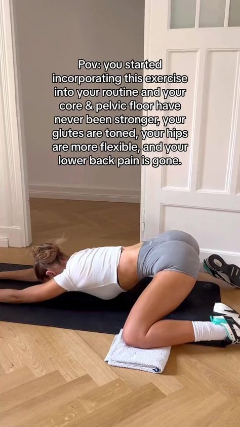 Pelvic Floor Exercises, Trening Fitness, Floor Exercises, Workout Without Gym, Easy Yoga Workouts, Post Partum Workout, Floor Workouts, At Home Workout, Trening Abs