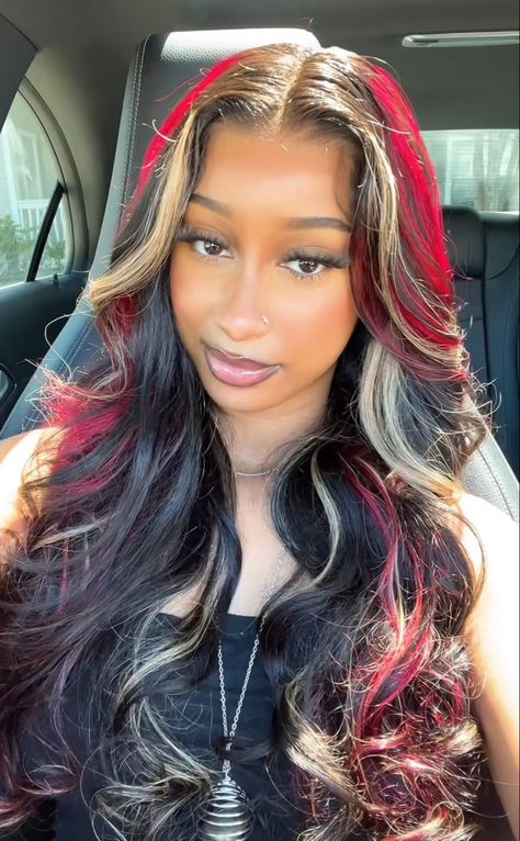 Birthday Hairstyles, Quick Weave Hairstyles, Pretty Hair Color, Have Inspiration, Dope Hairstyles, Looks Black, Front Lace Wigs Human Hair, Human Hair Wig, Baddie Hairstyles