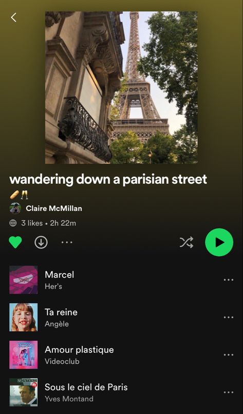 French Playlist Cover, French Songs Playlist, Paris Playlist, Playlist Inspiration, Yves Montand, French Music, Parisian Street, Playlist Names, Playlist Names Ideas