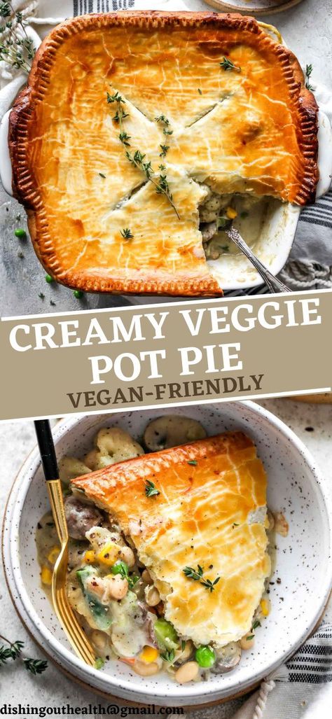 Vegetable Pot Pie Recipe, Vegetable Pot Pie, Veggie Pot Pie, Vegetarian Pot Pie, Vegetable Pot Pies, Pot Pie Recipe, Recipe Cookbook, Pot Pies Recipes, Pot Pies