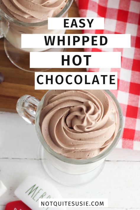 Frozen Cool Whip For Hot Chocolate, Whipped Drink Recipe, How To Make Whipped Hot Chocolate, How To Make Hot Chocolate, Hot Cocoa Quote, Whipped Hot Cocoa, Cold Hot Chocolate, Whipped Hot Chocolate Recipe, Frozen Hot Cocoa