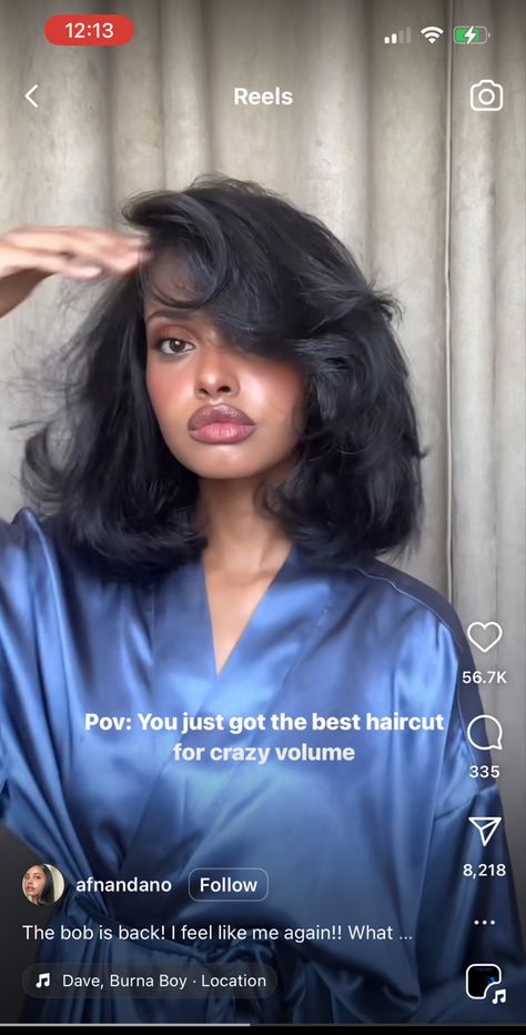 Black 90s Blowout Hair, Blow Out Bob Hairstyles For Black Women, Bombshell Short Hair, Fluffy Blowout Short Hair, Blow Out Natural Hair Styles Black Women, Short Hair With Bangs Blowout, Old Money Bob Black Women, Bouncy Bob Black Women, 90s Blow Out Short Hair