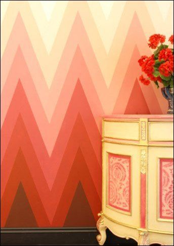 Illustration graphic Gradient Inspiration, Pretty Illustration, Salon Interior Design Ideas, Nail Salon Interior Design, Beauty Salon Interior Design, Interior Design Pictures, Chevron Wallpaper, Interior Design Books, Chevron Wall