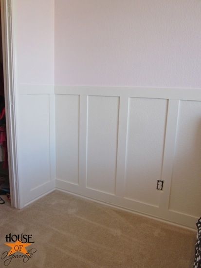 White board and batten (but going higher - 3/4 of the way up the wall) with a light soft pink above. Board And Batten Diy, Batten Diy, White Wall Paneling, Shabby Bedroom, Nursery Accent Wall, House Maintenance, Batten Wall, White Wainscoting, Utility Cupboard