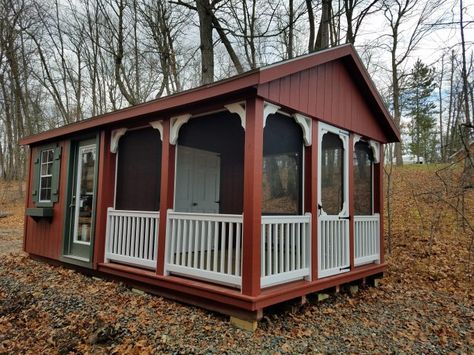 Guest House Sheds | 5 Amazing Hospitality Shed Uses Bunk House Shed, Shed Lighting, Guesthouse Ideas, Guest House Shed, Party Shed, Shed Guest House, Portable Sheds, Granny Pods, Prefab Sheds