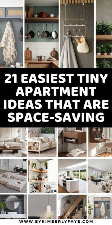 Easiest Tiny Apartment Ideas That Are Space-Saving Tiny Apartment Ideas Space Saving, Tiny Apartment Ideas, Apartment Ideas Living Room, Nyc Studio Apartments, Apartment Storage, Tiny Apartments, Nyc Studio, Tiny Apartment, Ideas Living Room