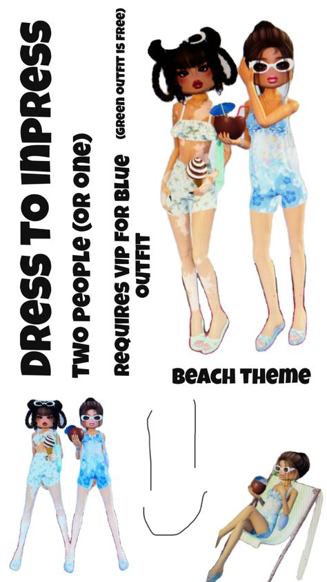 Green Outfit, Beach Theme, Beach Themes, Beach Outfit, Dress To Impress, Blue Green, Green, Blue