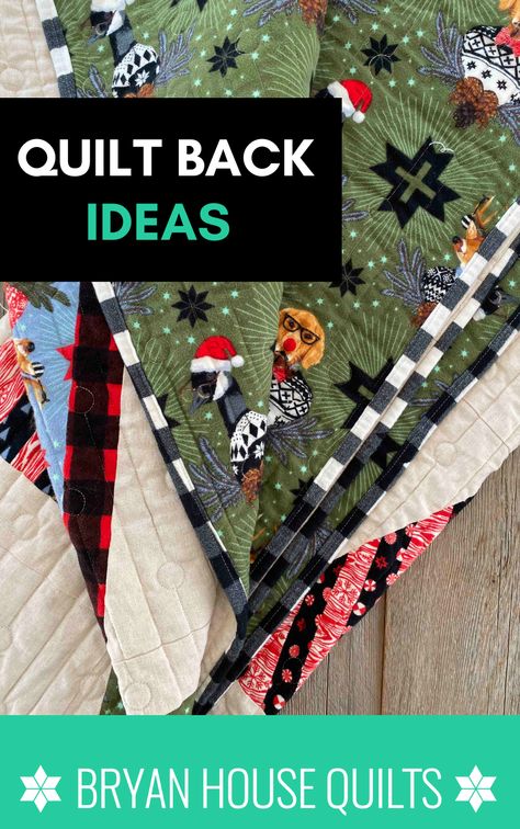 Creative Quilt Backing Ideas, Backing Ideas For Quilts, Quilt Backs Ideas Awesome, Ideas For Quilt Backs, Pieced Quilt Backings, Quilt Backs Ideas Layout, Back Of Quilt Ideas, Pieced Quilt Backs Ideas Simple, Quilt Backing Ideas Simple