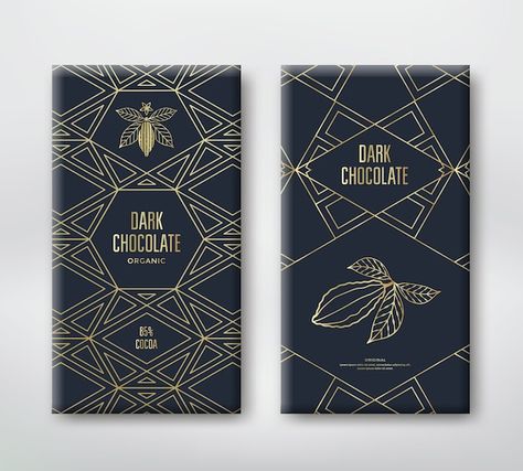 Cocoa Packaging, Vector Line Illustration, Menu Design Layout, Chocolate Packaging Design, Hipster Logo, Vector Line, Chocolate Design, Chocolate Packaging, Graphic Design Trends