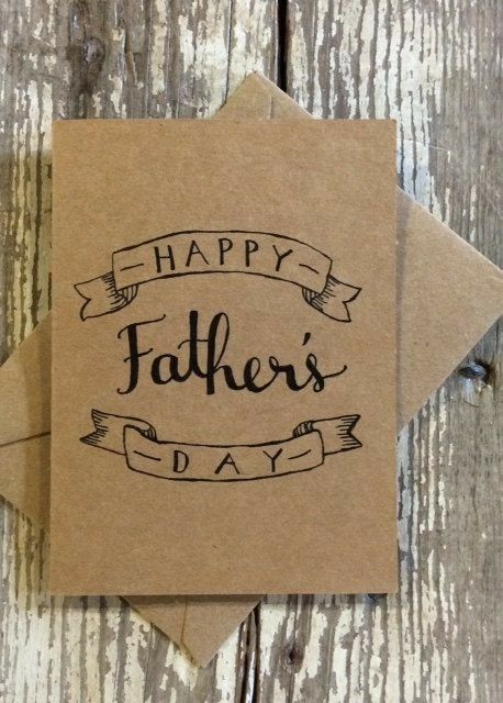 Presents For Boyfriend Anniversary, Homemade Fathers Day Card, Father's Day Cards Handmade, Diy Father's Day Cards, Happy Fathers Day Cards, Presents For Grandma, Fathers Day Art, Homemade Fathers Day Gifts, Calligraphy Cards