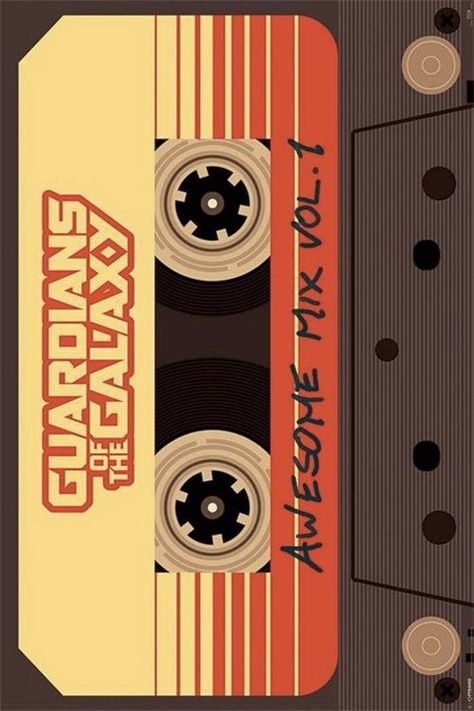 Cassette Tapes Aesthetic Wallpaper, Cassette Tape Poster, Cassette Wallpaper, Cassette Tapes Aesthetic, Guardians Of The Galaxy Cassette, Retro Music Art, Cassette Tape Art, Iphone Wallpaper Lights, Yearbook Covers