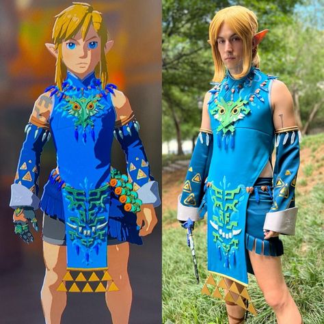 WIP videos of my #frostbitearmor Link build! There are so many little details on this costume and it has been so fun to source and create… | Instagram Link Totk Frostbite Set, Frostbite Armor Link, Link Frostbite Armor, Frostbite Armor, Link Tunic, Armour Cosplay, Link Totk, Link Cosplay, Dragon Armor