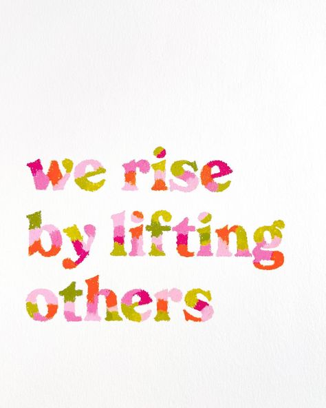 Hiiii lovely peeps 👋 just want to say a quick thank you for following me ✨ I don’t think I’ve expressed how special having you here alongside my ~art journey~ is! 🥹💛🧡🩷 I’ve just made this original *we rise by lifting others* available along with art prints, for anyone interested 😌 We Rise By Lifting Others, Pastel Quotes, Glassine Paper, Quote Artwork, Original Quotes, Eclectic Art, Oil Pastels, Art Prints Quotes, Custom Quotes