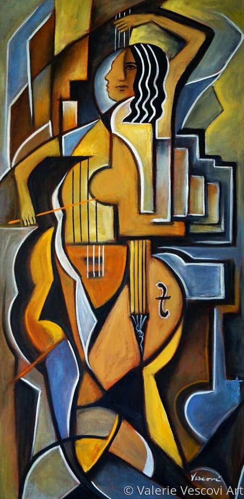 Women Musicians, Cubist Artists, Cubist Paintings, Soul Artists, Women Artists, Inner Self, Visual Poetry, About Women, Modern Artists