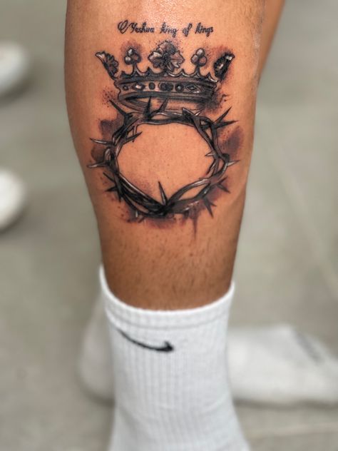 King Of Kings Tattoo, Forest Forearm Tattoo, Kings Tattoo, Victory In Jesus, Tattoo Jesus, Tattoo Cool, Rings Tattoo, King Tattoos, Omerta Tattoo