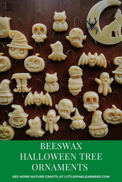 Halloween Tree Ornaments, Bee Sanctuary, Rolled Beeswax Candles, Old Souls, Halloween Activities For Kids, Halloween Tree, Halloween Trees, Second Hand Stores, Craft Projects For Kids