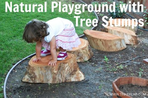 Outdoor Playscapes, Plastic Playground, Kids Outdoor Playground, Work Focus, Outdoor Play Spaces, Kids Indoor Playground, Outdoor Play Areas, Tree Stumps, Children's Garden