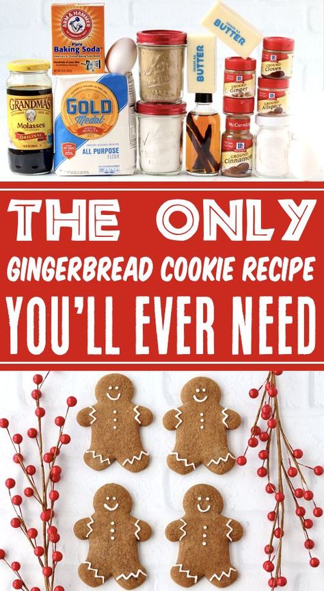 Gingerbread Cookies Recipe Gingrtbread Man, Best Ever Gingerbread Cookies, Decorating Gingerbread Men Cookies, Gingerbread Cookies Recipe For Houses, How To Make Gingerbread Men, Soft Gingerbread Men Cookies, Gingerbread Boy Cookies, Ginger Bread Man Diy, Gingerbread Man Cookies Decorated