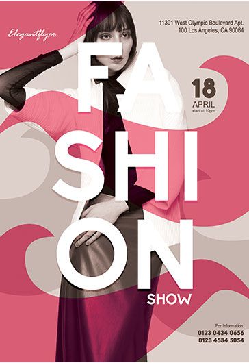 Fashion Show – Flyer PSD Template Fashion Show Flyer, Show Flyer, Fashion Flyer, Fashion Show Poster, Kids Fashion Show, Poster Template Free, Fashion Poster Design, Fashion Promotion, Event Flyer Templates