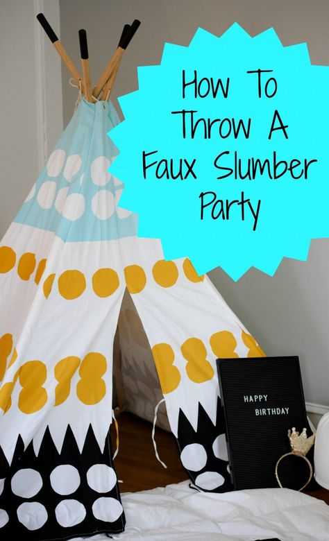 Fun Ideas for Throwing a Faux Slumber Party  #fauxslumberparty #sleepoverparty #slumberpartycrafts #pajamaparty #landofnod #DIYpillowcase #partyplanning #bestkidsbirthdaypartythemes #birthdaypartythemesforgirls #sleepunder #nosleepslumberparty #craftsforgirlsparties #kidscrafts #easypartycrafts #pajamapartycrafts Slumber Party Crafts, Kids Party Inspiration, Kids Birthday Party Food, 7 Birthday, 5th Birthday Party, Sleepover Birthday Parties, 5th Birthday Party Ideas, Party Themes For Boys, Movie Birthday