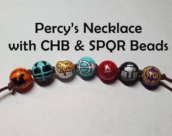 Pjo Necklaces, Pjo Merch, Camp Half Blood Necklace, Camp Half Blood Shirt, Blood Shirt, Necklaces Beads, The Last Olympian, Camp Jupiter, Sea Of Monsters