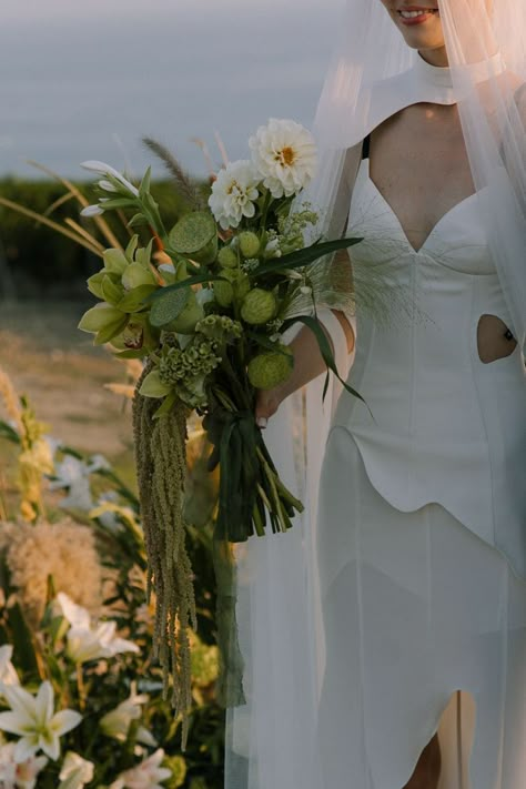 White Green Wedding Bouquet, Wedding Bouquet Aesthetic, Dress From Scratch, White Green Wedding, Wedding Planning Details, Bouquet Aesthetic, Green Wedding Bouquet, Aesthetic 2023, Wedding Design Inspiration