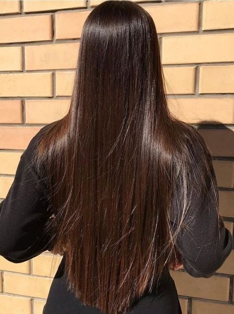 Long Shiny Hair, Brown Hair Looks, Long Silky Hair, Brown Hair Balayage, Long Brown Hair, Haircuts For Long Hair, Long Hair Girl, Long Straight Hair, Beautiful Long Hair