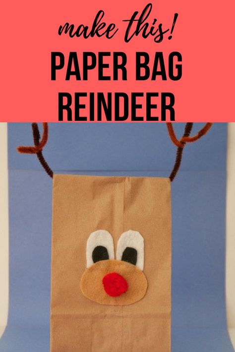 Make a paper bag reindeer with your child this Christmas season. #papercrafts #wintercrafts #christmas #christmascrafts #finemotorskills #craftsforkids #craftswithkids #kidcrafts #holidaydecor #artsandcrafts #educationdotcom Reindeer Lesson Plans, Reindeer Paper Bag, Paper Bag Reindeer, Make A Paper Bag, Fun Holiday Crafts, How To Make A Paper Bag, Counseling Tools, Paper Bag Crafts, Reindeer Craft