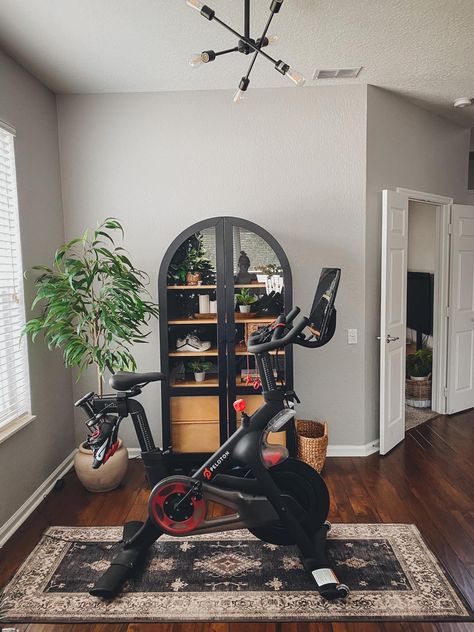 Peloton Room Ideas, Peloton Room, Small Home Gyms, House Renovation Design, Home Gym Set, Small Home Gym, Houston Houses, Workout Room Home, Gym Room At Home