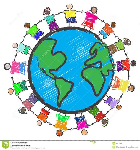 Group of kids with different races holding hands. Vector - Illustration of a gro #Sponsored , #AD, #ad, #kids, #holding, #Illustration, #races Tolerance Drawing, Tolerance Art, Tolerance Day, Teaching Primary School, Globe Illustration, People Holding Hands, Teaching Tolerance, Religious Tolerance, Different Races