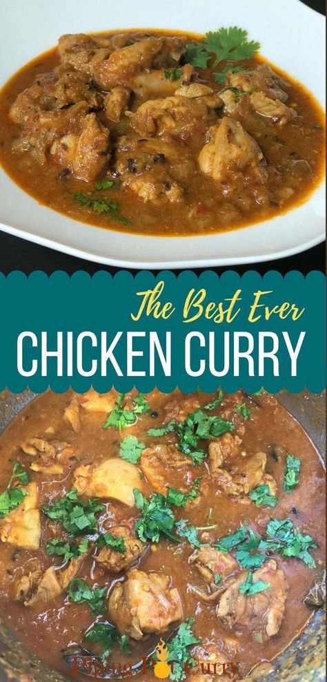 chicken curry garnished with cilantro leaves Chicken Curry Instant Pot, Authentic Chicken Curry, Instant Pot Indian Recipes, Best Chicken Curry, Gluten Free Chicken Recipes, Indian Chicken Recipes, Chicken Curry Recipe, Curry Recipes Indian, Best Chicken