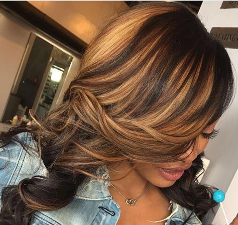 Blonde highlights sew ins for thanksgiving American Hairstyles, Honey Blonde Highlights, Dyed Natural Hair, Honey Blonde Hair, Hair Done, Hair Laid, Hair Crush, African American Hairstyles, Honey Blonde