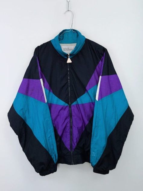 jacket Vintage Jackets Retro, Vintage Jacket Outfit, 80s Windbreaker, 90s Windbreaker, 80s Jacket, Retro Jacket, Thrifted Outfits, 90s Outfit, Vintage Windbreaker