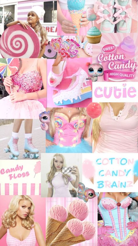 sugary sweet 💕 #cottoncandy #princess Candy Mood Board, Bubblegum Coquette, Bubblegum Aesthetic, Sweet Like Candy, Candy Floss, Candy Girl, Cute Bedroom Decor, Pink Cotton Candy, Iphone Wallpaper Girly